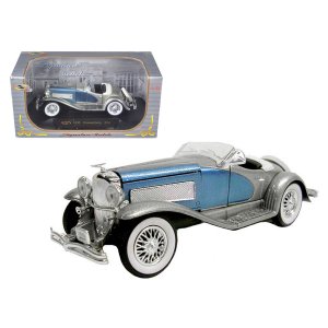 Signature 32318bl 1935 Duesenberg Ssj Convertible Blue And Silver 132 