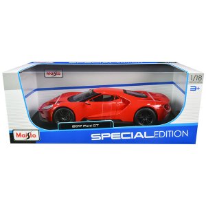 Maisto 31384bl-or 2017 Ford Gt 1 Red With White Stripes Heritage Speci