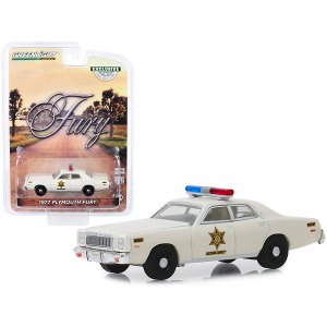 Greenlight TRO00029 1977 Plymouth Fury Cream Hazzard County Sheriff Ho