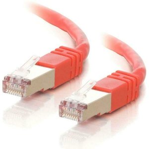 C2g 28702 -75ft Cat5e Molded Shielded (stp) Network Patch Cable - Red 