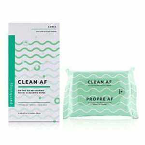 Patchology 350133 Clean Af On-the-go Cleansing Wipes - 60 Sheets