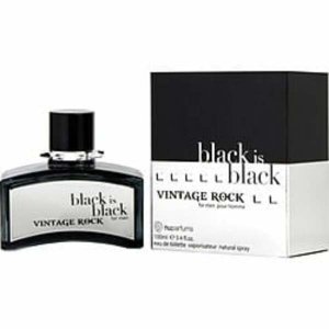 Nuparfums 366332 Black Is Black Vintage Rock By  Edt Spray 3.4 Oz For 