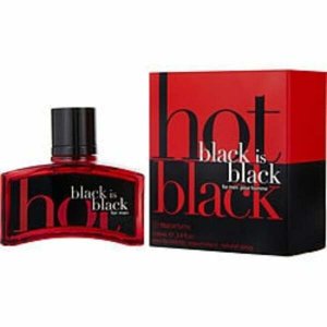 Nuparfums 353838 Black Is Black Hot By  Edt Spray 3.4 Oz For Men