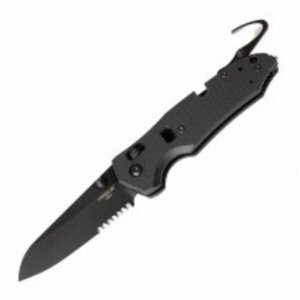 Hogue 34770 Trauma 3.5in 1st Resp Fold Sheepsfoot Partserr G10 Blk