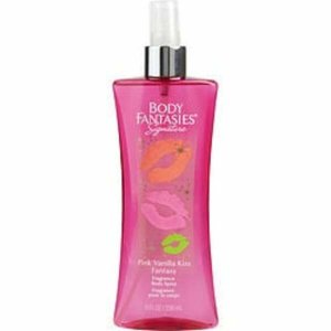 Body 305254 Pink Vanilla Kiss Fantasy By  Body Spray 8 Oz For Women