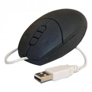 Accesschannel MS-034 Solidtek Ms-034 Washable Usb Mouse, Black