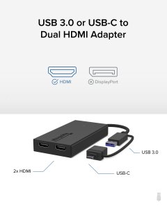 Plugable UGA-HDMI-2S Plugable Usbc To Hdmi Graphics Adapter