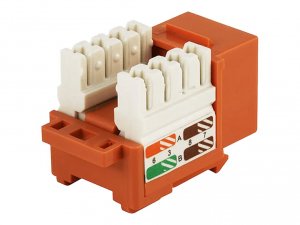 Monoprice 5374 Cat5e Punch Down Keystone Jack - Orange