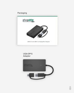 Plugable UGA-DP-S Plugable Usb3 Usbc - Dp Graphics Adapter