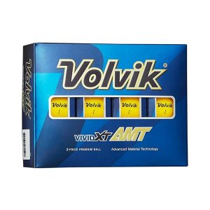 Volvik 9517 Vivid Xt Amt Golf Balls Matte Yellow 12pk