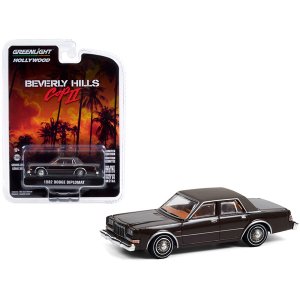 Greenlight 44910SET 1973 Amc Matador Black And White Los Angeles Count