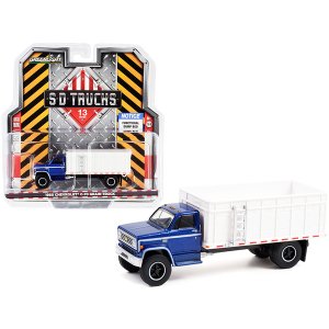 Greenlight 45130-A-B-C 1980 Chevrolet C-70 Grain Truck Blue Metallic A