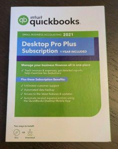 Intuit 608603 , Quickbooks Desktop Pro Plus 2021 Retail