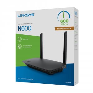 Linksys E2500-4B E2500 Wifi Router N600