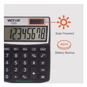 Victor 1100-3A Victor  Mini Desktop Calculator - Large Display, Angled