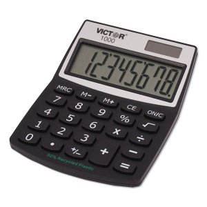 Victor 1100-3A Victor  Mini Desktop Calculator - Large Display, Angled