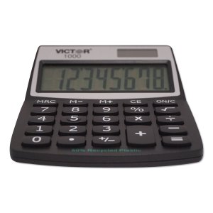 Victor 1100-3A Victor  Mini Desktop Calculator - Large Display, Angled