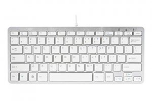 Rgo RGOECQYW R-go Compact Keyboard, Qwerty (us), White, Wired