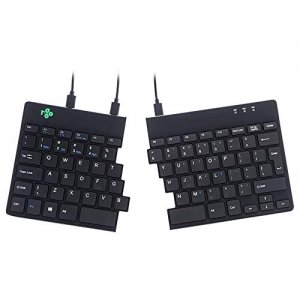 Rgo RGOSP-USWIBL R-go Split Break Enomic Keyboard, Qwerty (us), Black,