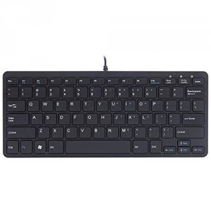 Rgo RGOECQYBL R-go Compact Keyboard, Qwerty (us), Black, Wired