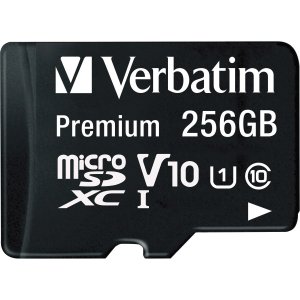 Verbatim 70364 Premium 256 Gb Class 10uhs-i (u1) Microsdxc - 1 Pack - 