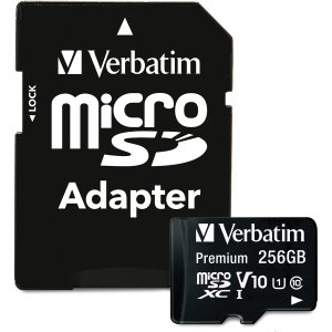 Verbatim 70364 Premium 256 Gb Class 10uhs-i (u1) Microsdxc - 1 Pack - 