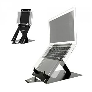 Rgo RGORIDUOBL R-go Riser Duo, Tablet And Laptop Stand, Adjustable, Bl