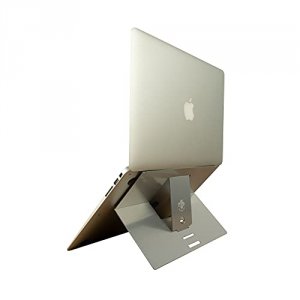 Rgo RGORIATSI R-go Riser Attachable Laptop Stand, Adjustable, Silver, 