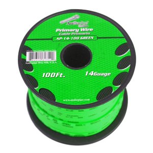 Audiopipe AP14100GR 14 Gauge 100ft Primary Wire Green