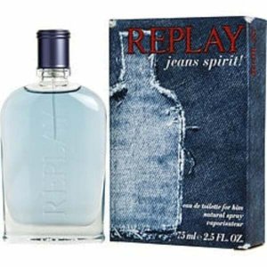 Replay 279423 Jeans Spirit By  Edt Spray 2.5 Oz For Men