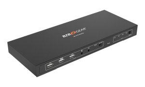 Bzb BG-UHD-KVM41A 4x1 Kvm Switch With Usb2.0 Ports For Peripherals And