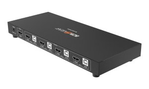 Bzb BG-UHD-KVM41A 4x1 Kvm Switch With Usb2.0 Ports For Peripherals And