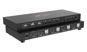 Bzb BG-UHD-KVM41A 4x1 Kvm Switch With Usb2.0 Ports For Peripherals And