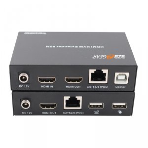 Bzb BG-HDKVM-50 1080p Hdmiusb 2.0 Kvm Extender Over Single Cat5e6 Up T