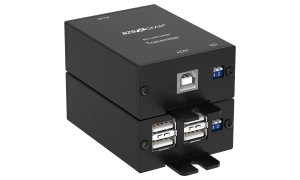 Bzb BG-USB-MR80 4-port Usb 2.0 Extender Over Single Cat.x Cable Up To 