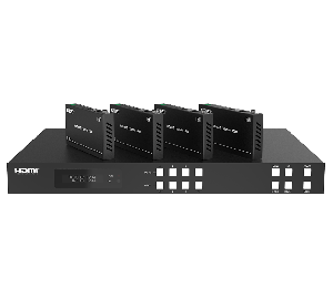 Bzb BG-UM44-150L-KIT 4x4 4k Uhd 18gbps Hdmi And Hdbaset Matrix Switch 