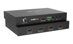 Bzb BG-MV41A 4-port 1080p Multiviewer With Scaler And Output Options