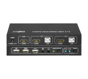 Bzb BG-KVMHU-2P 2 Ports Hdmi Usb Kvm Switcher