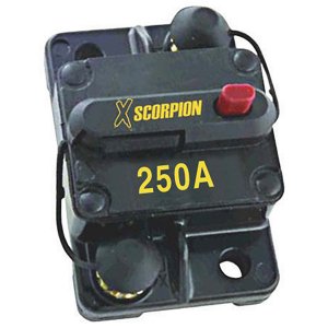 Xscorpion CB250A 250 Amp Manual Reset Circuit Breaker By