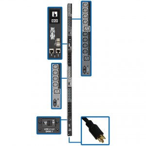 Tripp PDU3EVSR10L2130 3phpduswitched 200 208 240v Fd