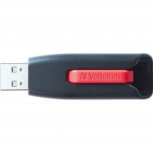 Verbatim 70899 64gb Store 'n' Go V3 Usb 3.0 Flash Drive - 2pk - Red, B