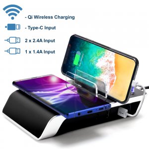 Trexonic 123232.01 Wireless Charger With Fast Charging Dock And Wirele