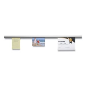 Advantus 68-2005 Advantus Grip-a-strip Message Holder - Silver Aluminu