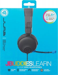 Jlab HJLEARNRGRYBLU4 Jbuddies Learn Headphones Wboom Mic