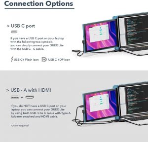 Pc 101-1005P07 Short Desc New Mobile Pixel 12.5in Dual Screen Set, Sky