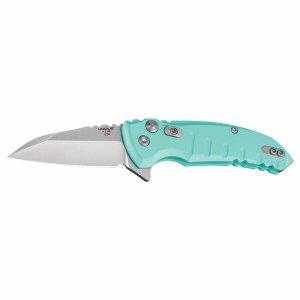 Hogue 24163 X1 2.75 In Wharncliffe Blade Alum Frame Aquamarine