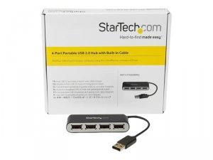 Startech 8G6235 4 Port Usb Hub - 4 X Usb 2.0 Port - Bus Powered - Usb 