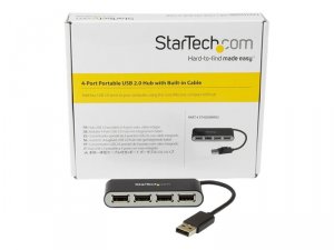 Startech 8G6235 4 Port Usb Hub - 4 X Usb 2.0 Port - Bus Powered - Usb 