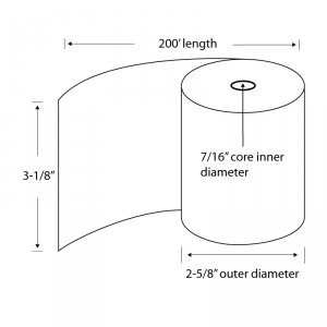 Tst TST3355 Tst Paper 3.13 X 200'