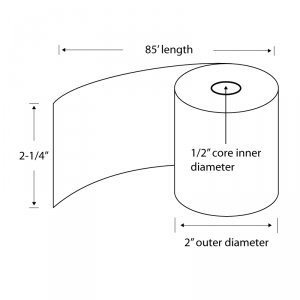 Tst TST3233 Tst Paper 2.25 X 85'